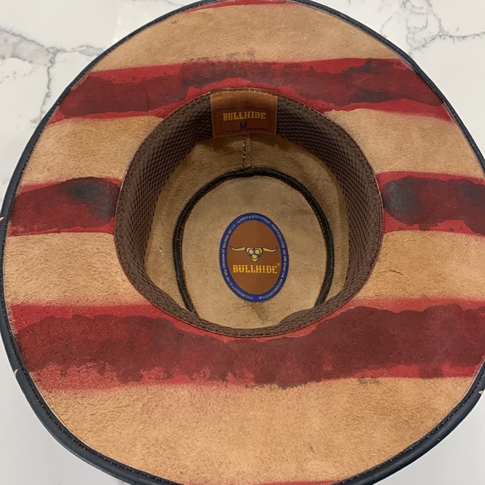 Genuine Bullhide‎ U. S. Flag Hat. Size M - Picture 16 of 16